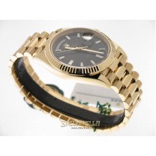 Rolex Day-Date 40mm Nero Baguette ref. 228238-0004 nuovo